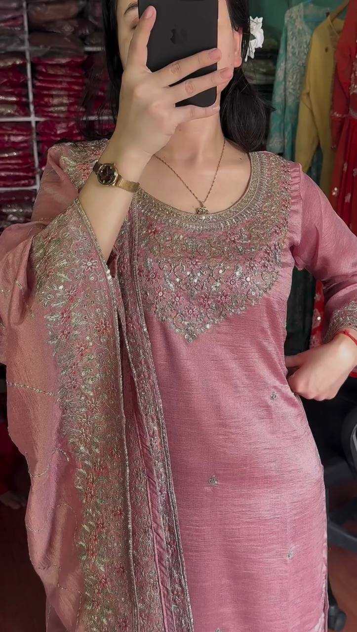 Ynf Chinon Silk KESH159 1030 Kurti Wholesale Fancy Kurti Embroidered Kurtis Silk Kurtis Manufacturer