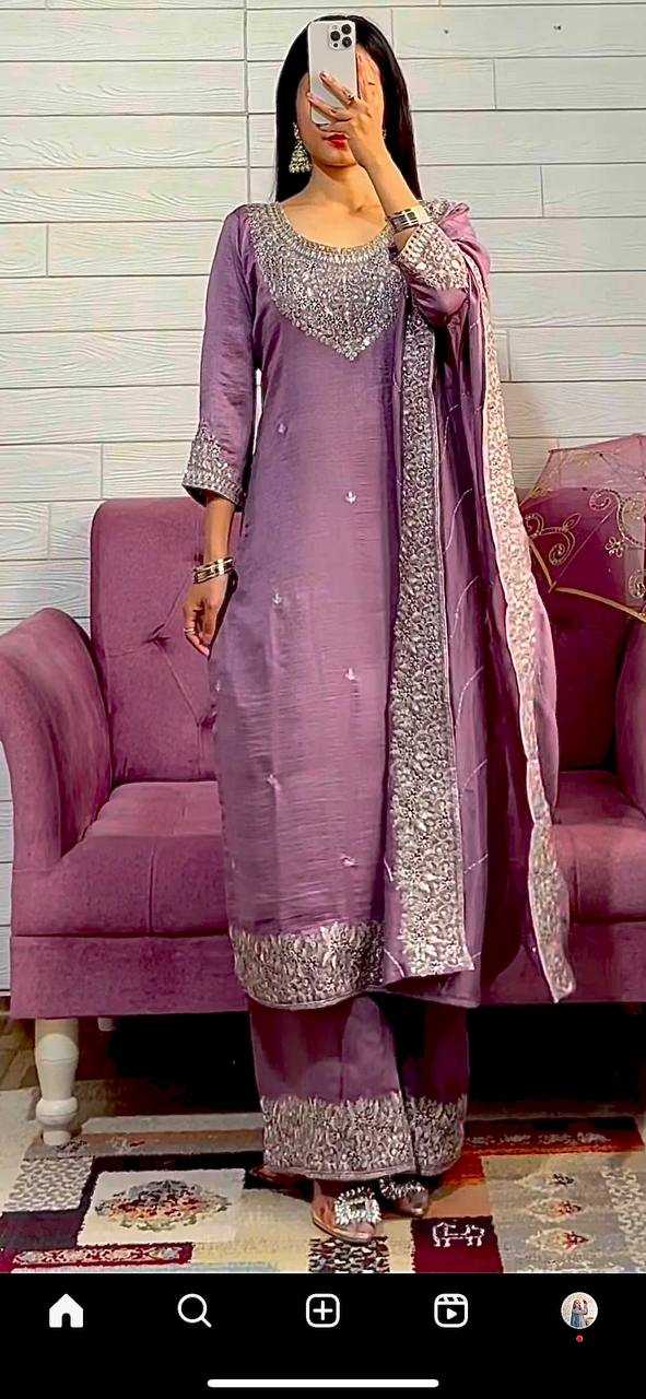 Ynf Chinon Silk KESH159 1030 Kurti Wholesale Fancy Kurti Embroidered Kurtis Silk Kurtis Manufacturer