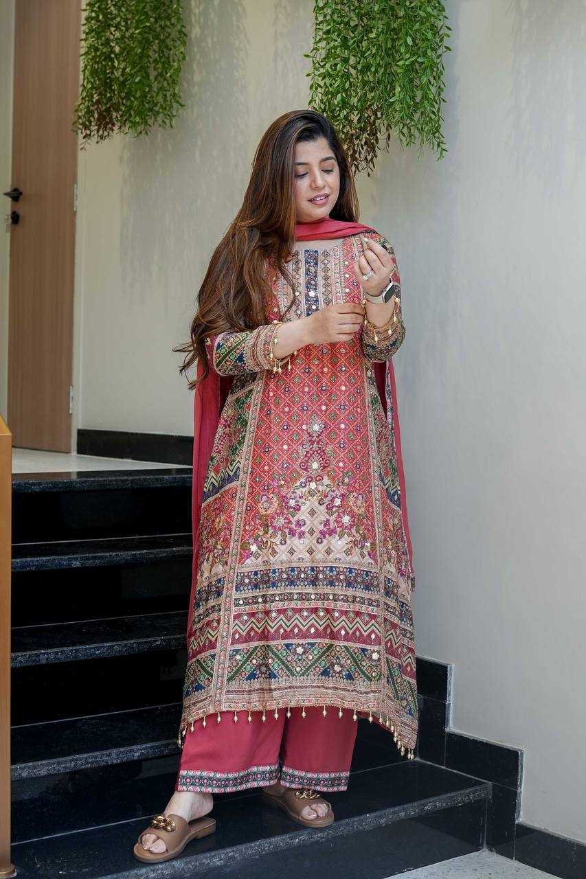 Ynf Chinon Silk KESH159 608 Suits & Dresses Wholesale Printed Suits Ladies Salwar Suits Party wear suits Manufacturer