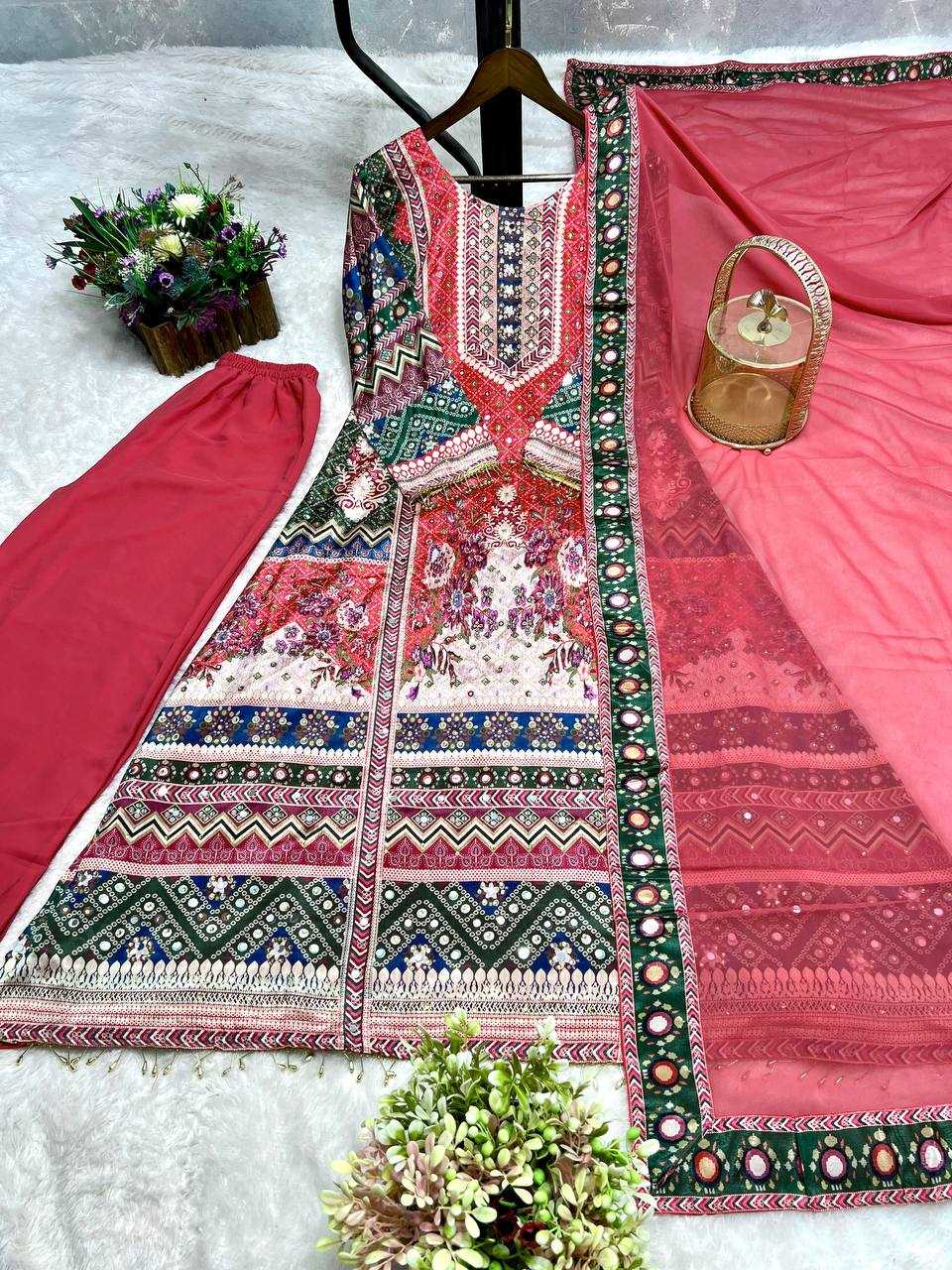 Ynf Chinon Silk KESH159 608 Suits & Dresses Wholesale Printed Suits Ladies Salwar Suits Party wear suits Manufacturer