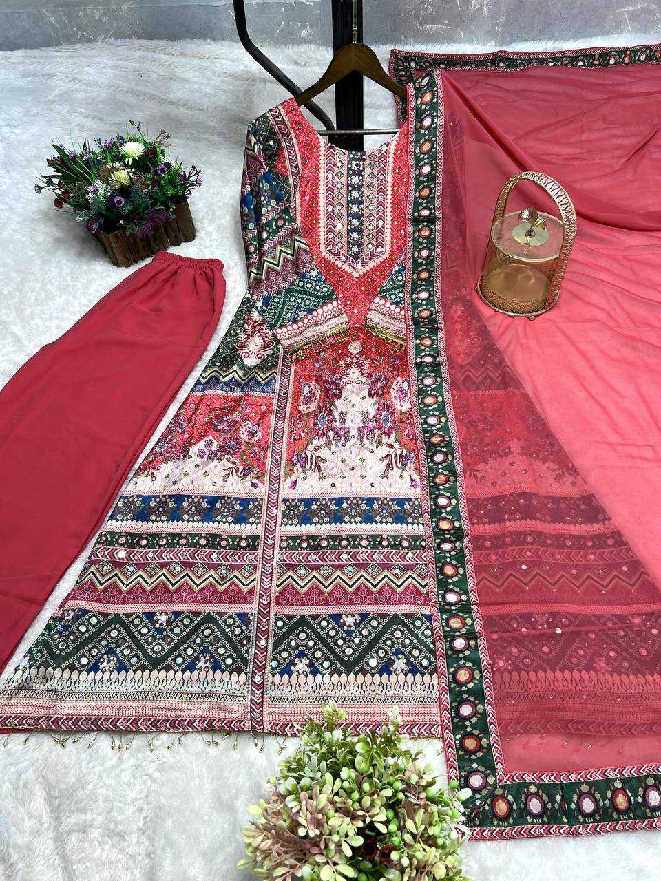 Ynf Chinon Silk KESH159 608 Suits & Dresses Wholesale Printed Suits Ladies Salwar Suits Party wear suits Manufacturer
