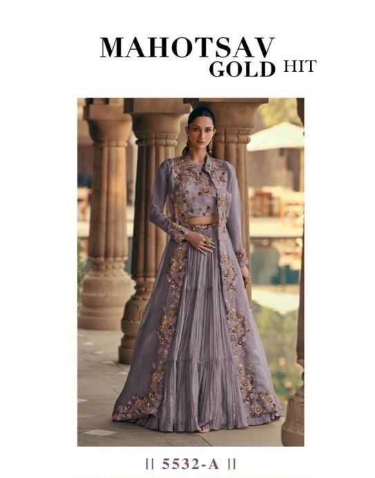 Ynf Chinon Silk KESH481 5532A Lehengas Wedding Collections Festive Collections Wholesale Silk Lehenga Lehenga With Cancan Wedding Outfits Manufacturer