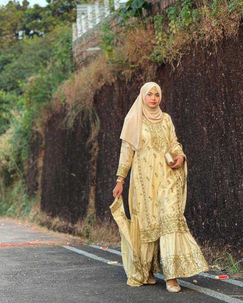 Ynf Chinon Silk KESH492 1228 Suits & Dresses Islamic Clothing Wholesale Sharara Salwar Suits Pakistani Suits Manufacturer