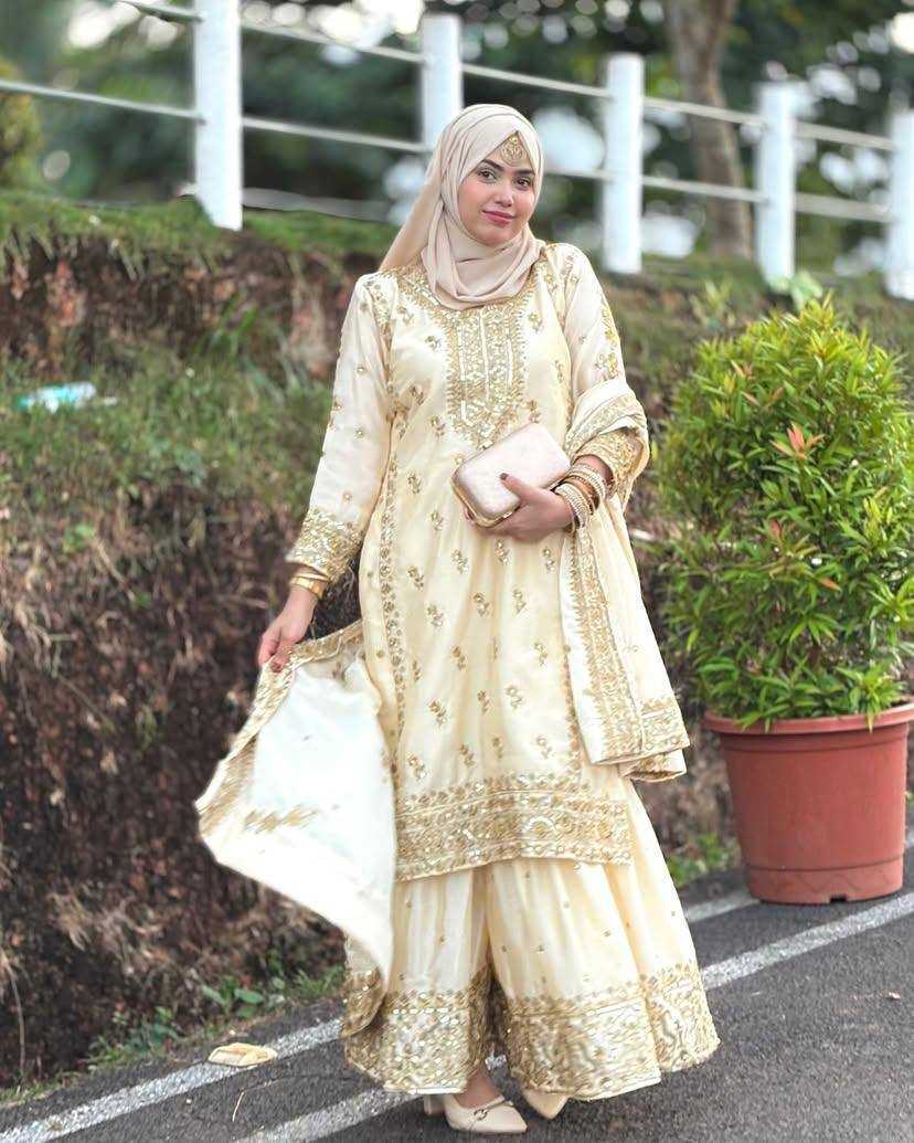Ynf Chinon Silk KESH492 1228 Suits & Dresses Islamic Clothing Wholesale Sharara Salwar Suits Pakistani Suits Manufacturer