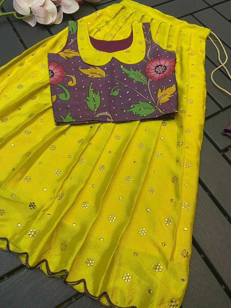 Ynf Chinon Silk KESH493 305 Kids Wear Wholesale Kids Lehenga Kids Lehenga Choli Baby Girl Lehenga Manufacturer