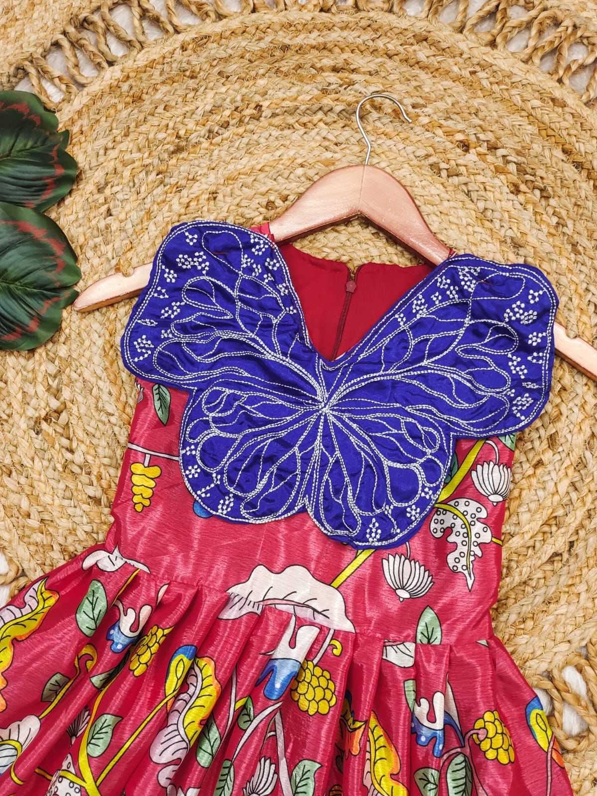 Ynf Chinon Silk KESH493 Siqwons Kids Wear Wholesale Kids Gown Kids Ethnic Gowns Manufacturer