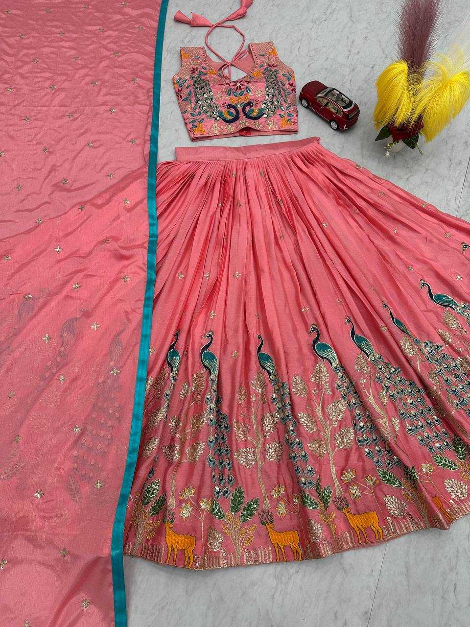 Ynf Chinon Silk KESH496 492 Lehengas Wholesale Designer Lehenga Fancy Lehenga Traditional Lehenga Embroidered Lehenga Manufacturer