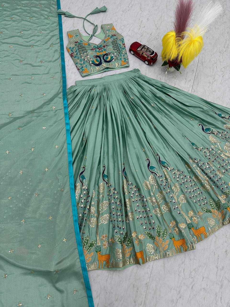 Ynf Chinon Silk KESH496 492 Lehengas Wholesale Designer Lehenga Fancy Lehenga Traditional Lehenga Embroidered Lehenga Manufacturer