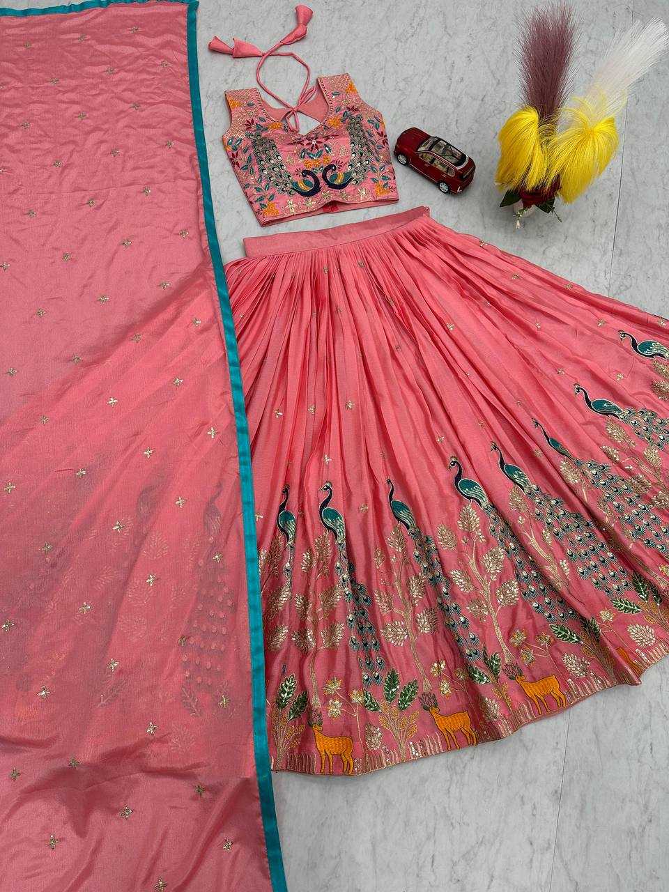 Ynf Chinon Silk KESH496 492 Lehengas Wholesale Designer Lehenga Fancy Lehenga Traditional Lehenga Embroidered Lehenga Manufacturer