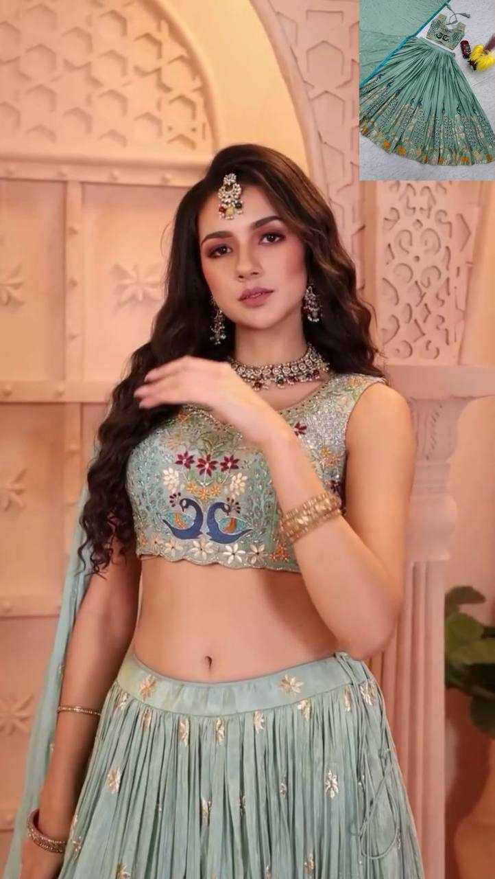 Ynf Chinon Silk KESH496 492 Lehengas Wholesale Designer Lehenga Fancy Lehenga Traditional Lehenga Embroidered Lehenga Manufacturer