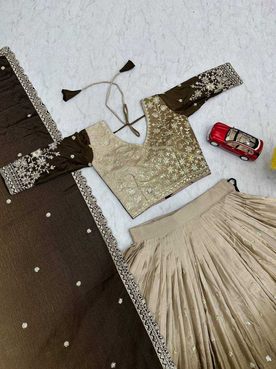 Ynf Chinon Silk KESH497 228 Lehengas Wholesale Fancy Lehenga Silk Lehenga Embroidered Lehenga Manufacturer