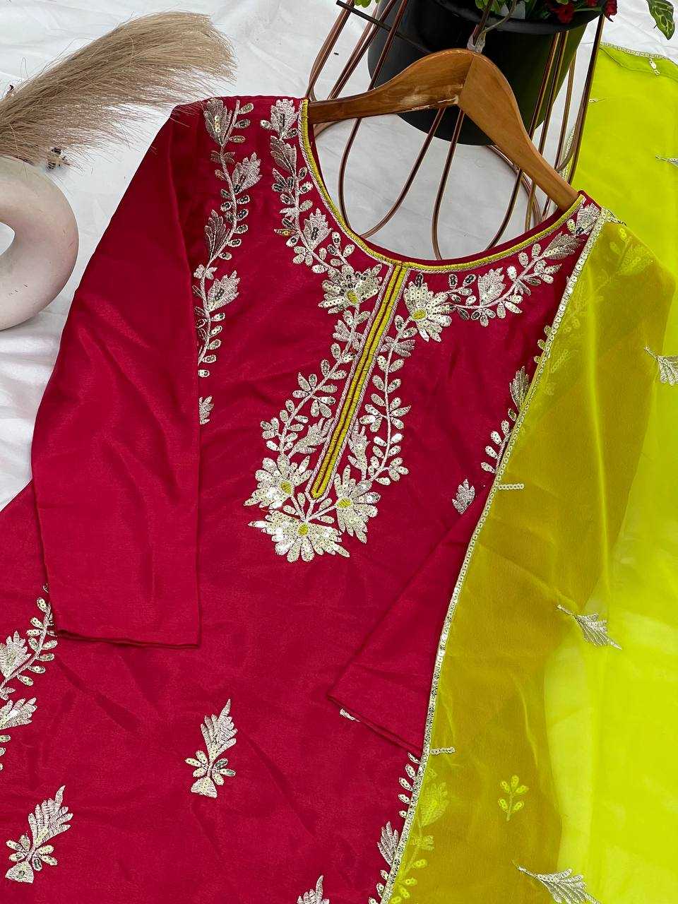 Ynf Chinon Silk KESH499 1662 Suits & Dresses Wholesale Ladies Suits Embroidery Suits Party wear suits Manufacturer