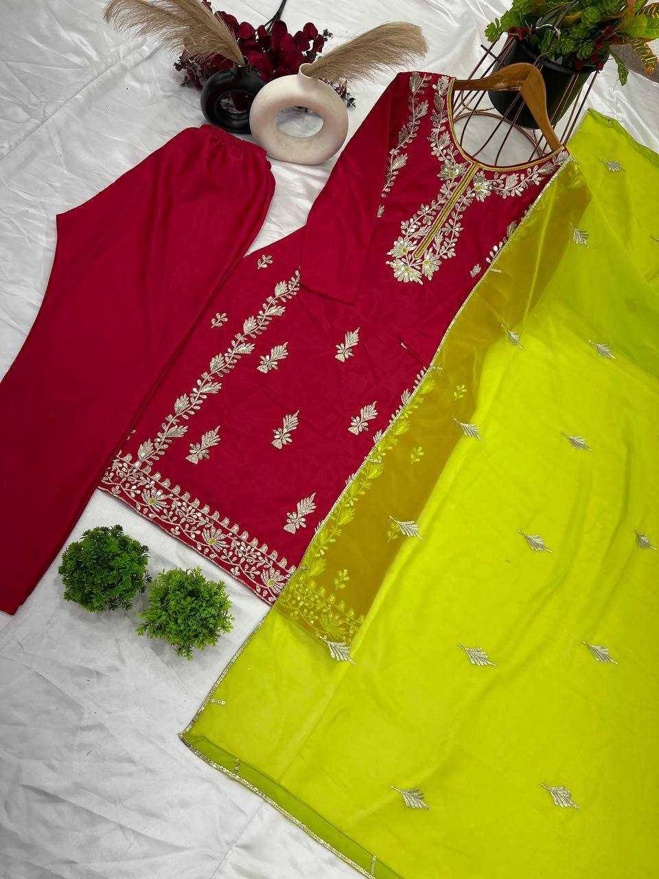 Ynf Chinon Silk KESH499 1662 Suits & Dresses Wholesale Ladies Suits Embroidery Suits Party wear suits Manufacturer
