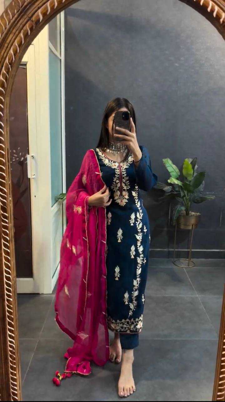 Ynf Chinon Silk KESH499 1662 Suits & Dresses Wholesale Ladies Suits Embroidery Suits Party wear suits Manufacturer