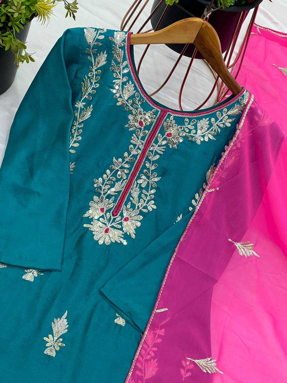 Ynf Chinon Silk KESH499 1662 Suits & Dresses Wholesale Ladies Suits Embroidery Suits Party wear suits Manufacturer
