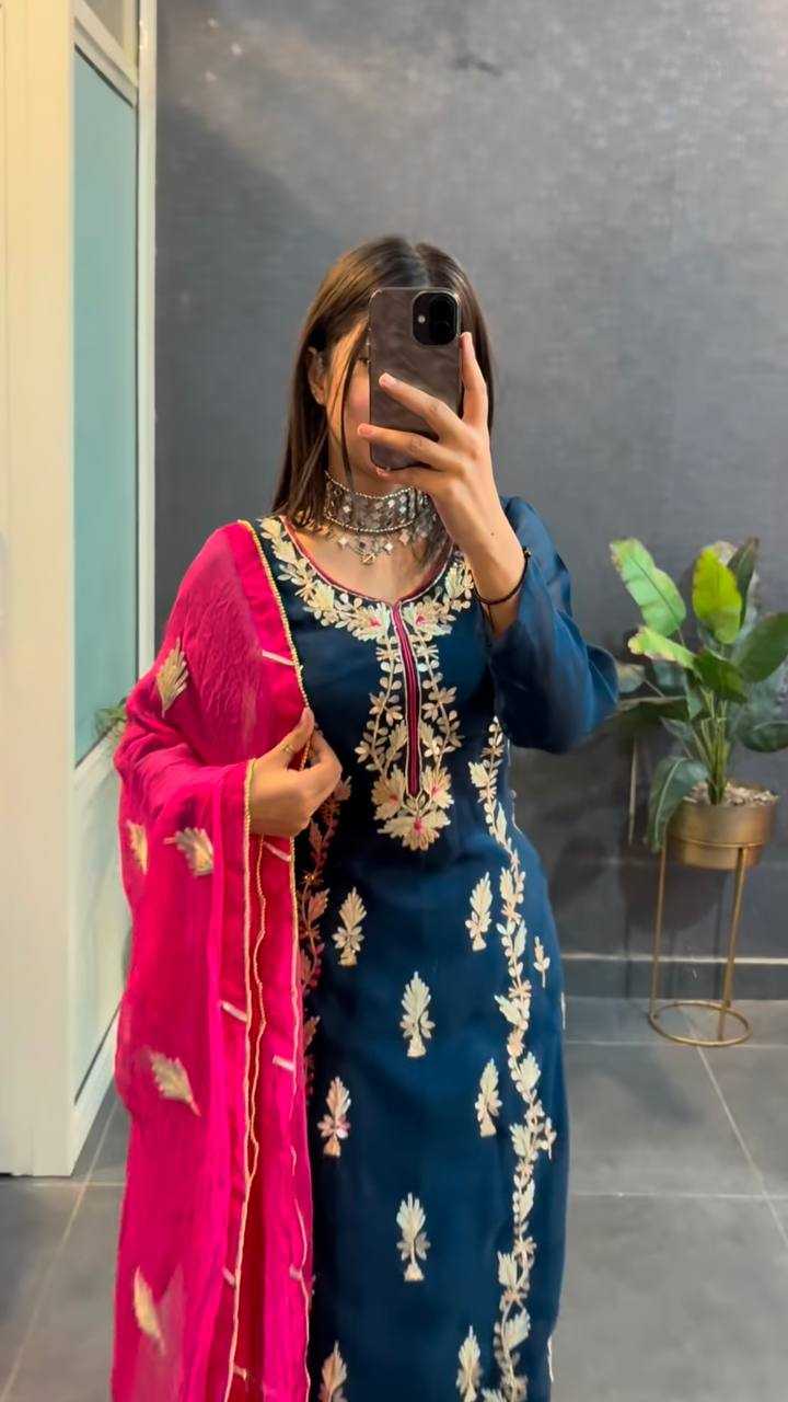 Ynf Chinon Silk KESH499 1662 Suits & Dresses Wholesale Ladies Suits Embroidery Suits Party wear suits Manufacturer