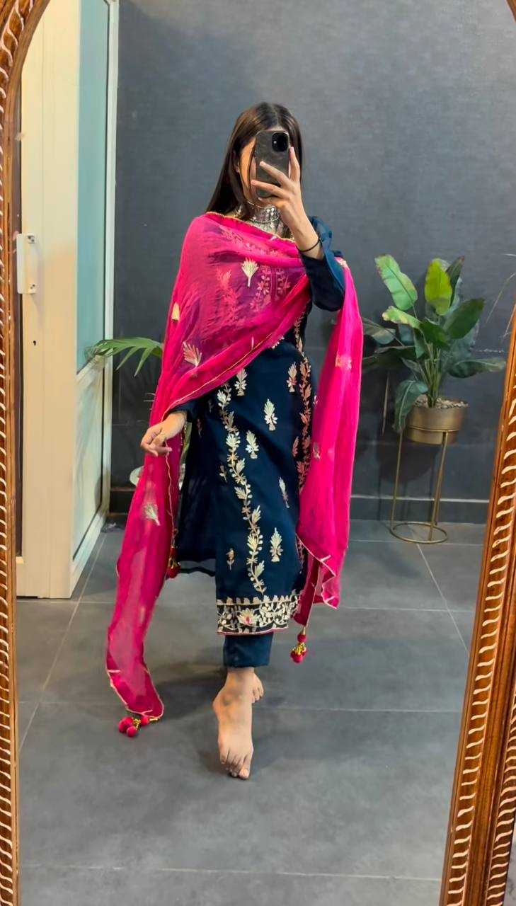 Ynf Chinon Silk KESH499 1662 Suits & Dresses Wholesale Ladies Suits Embroidery Suits Party wear suits Manufacturer