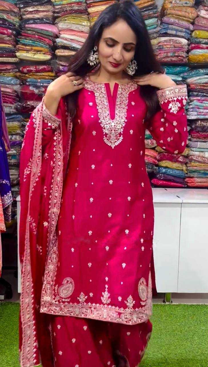 Ynf Chinon Silk KESH499 3102 Suits & Dresses Wholesale Ladies Suits Embroidery Suits Party wear suits Manufacturer