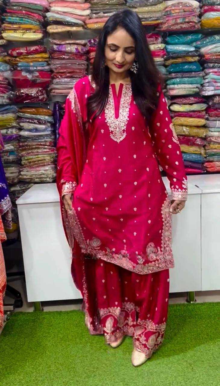 Ynf Chinon Silk KESH499 3102 Suits & Dresses Wholesale Ladies Suits Embroidery Suits Party wear suits Manufacturer