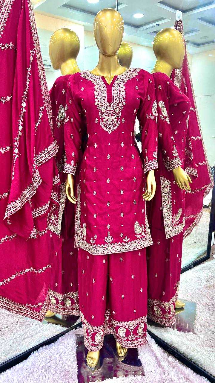 Ynf Chinon Silk KESH499 3102 Suits & Dresses Wholesale Ladies Suits Embroidery Suits Party wear suits Manufacturer