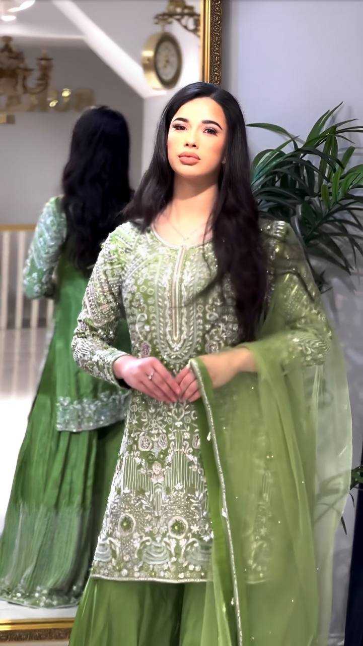 Ynf Chinon Silk KESH499 3103 Suits & Dresses Wholesale Embroidery Suits Party wear suits Wedding Suits Manufacturer