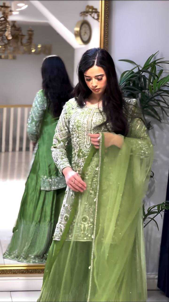 Ynf Chinon Silk KESH499 3103 Suits & Dresses Wholesale Embroidery Suits Party wear suits Wedding Suits Manufacturer