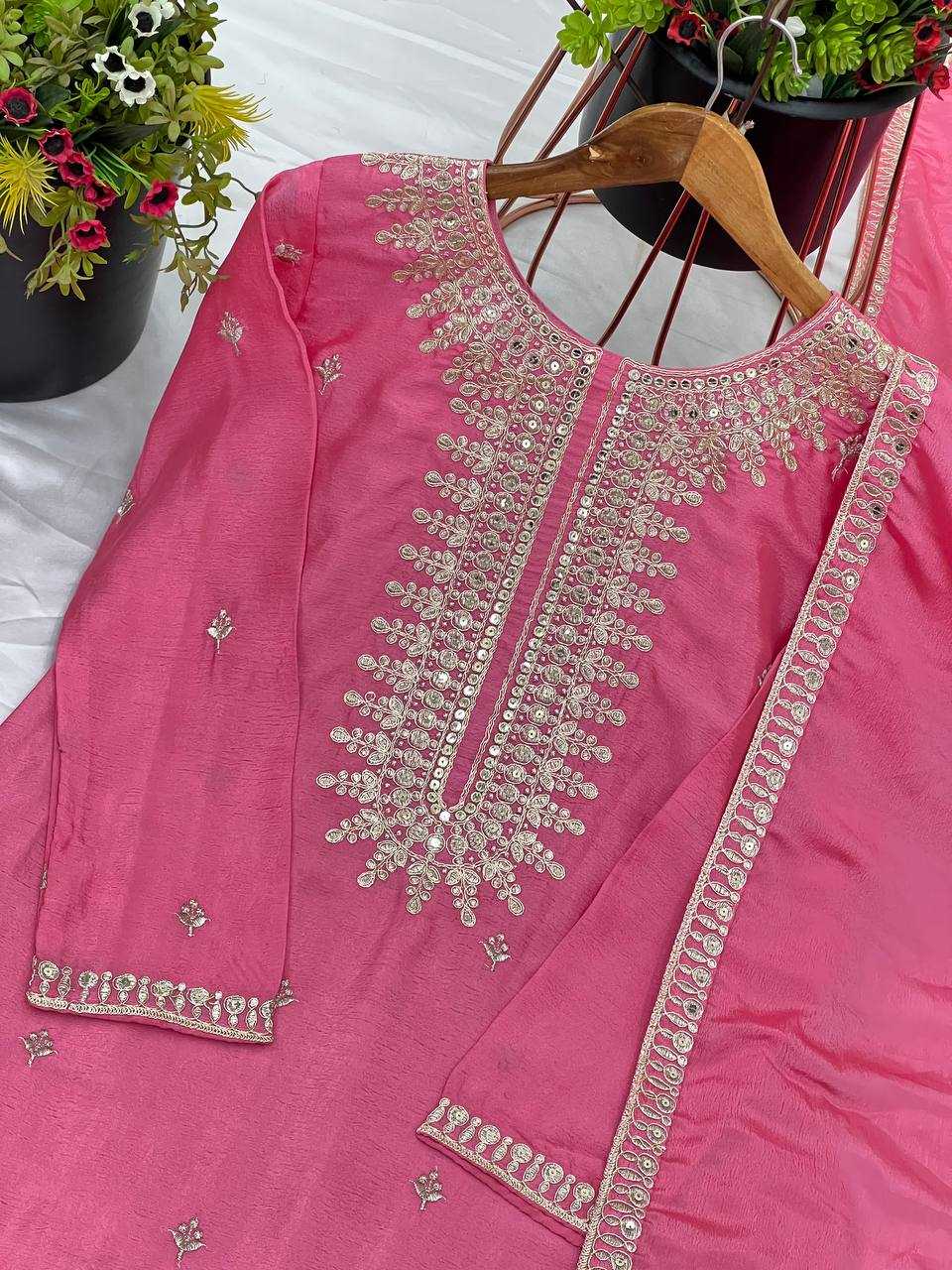 Ynf Chinon Silk KESH499 3104 Suits & Dresses Wholesale Ladies Suits Sharara Salwar Suits Party wear suits Manufacturer
