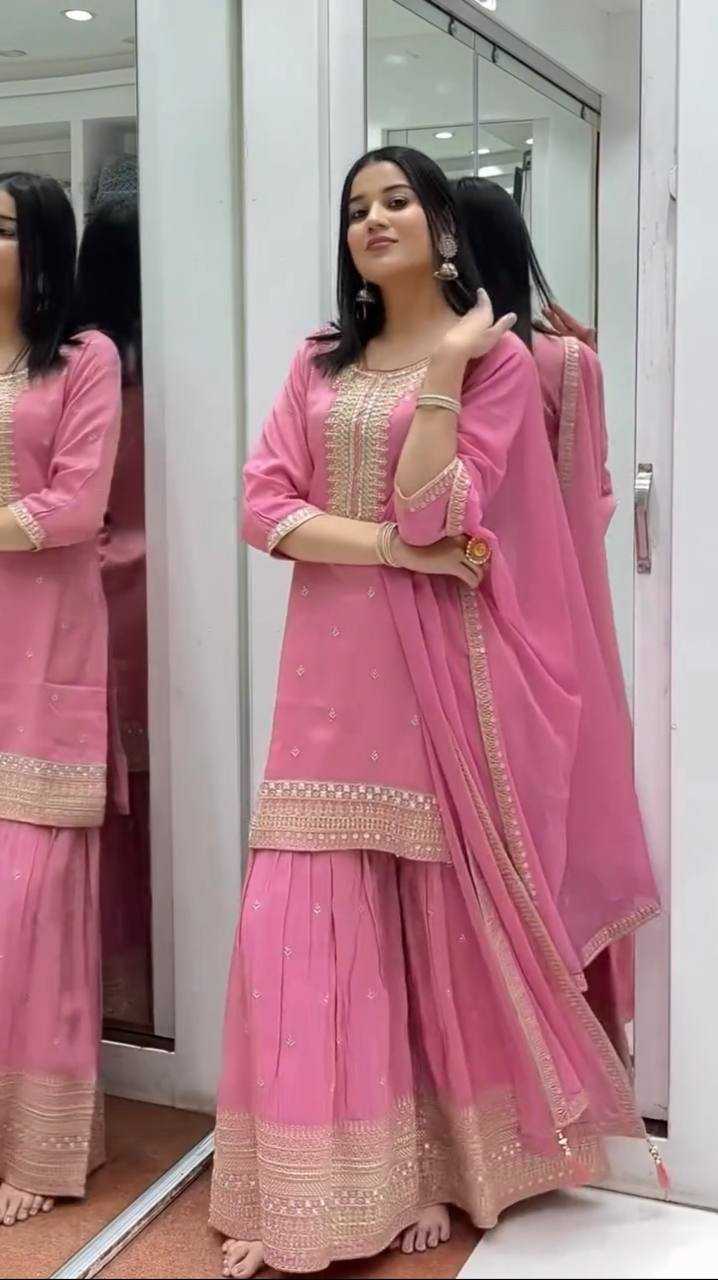 Ynf Chinon Silk KESH499 3104 Suits & Dresses Wholesale Ladies Suits Sharara Salwar Suits Party wear suits Manufacturer