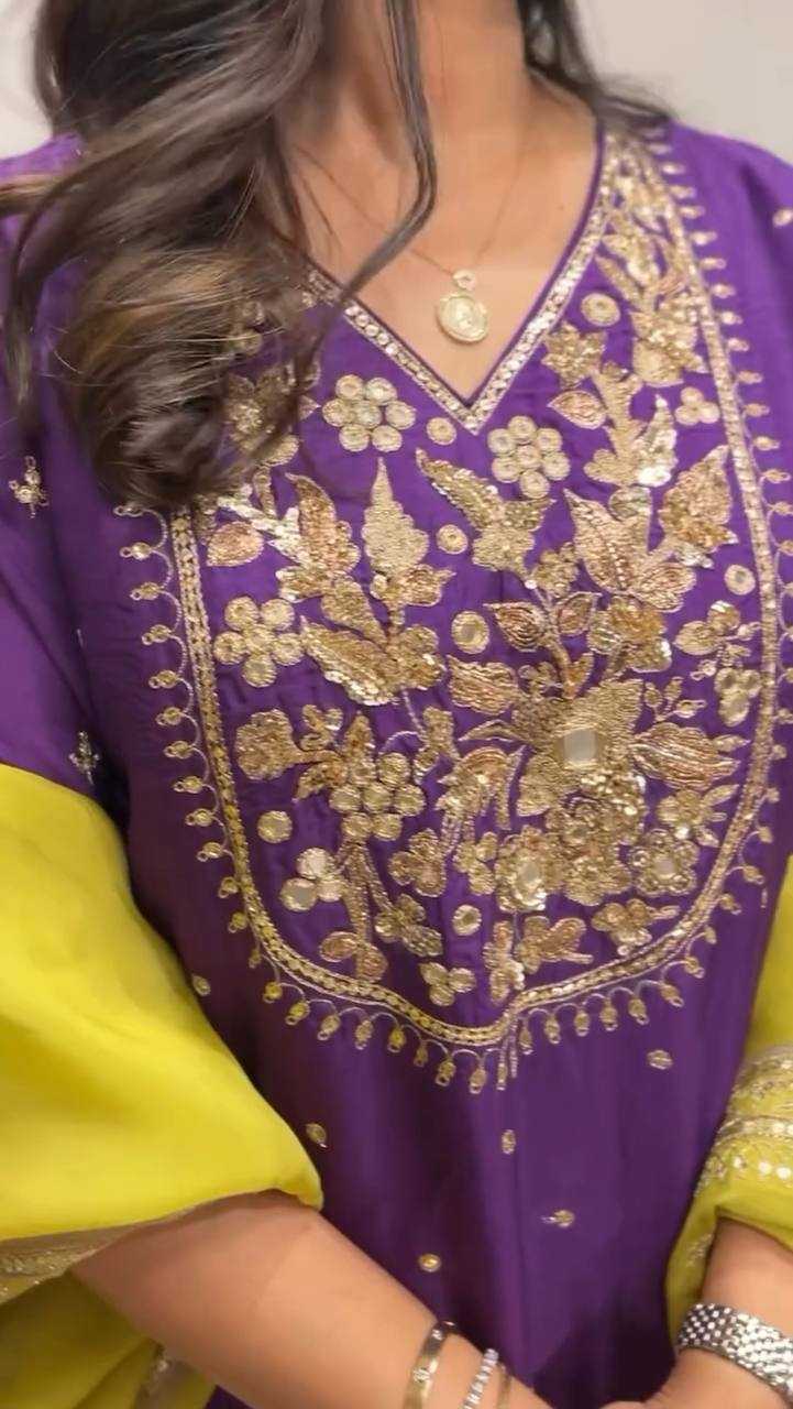 Ynf Chinon Silk KESH499 3109 Suits & Dresses Wholesale Sharara Salwar Suits Party wear suits Wedding Suits Manufacturer