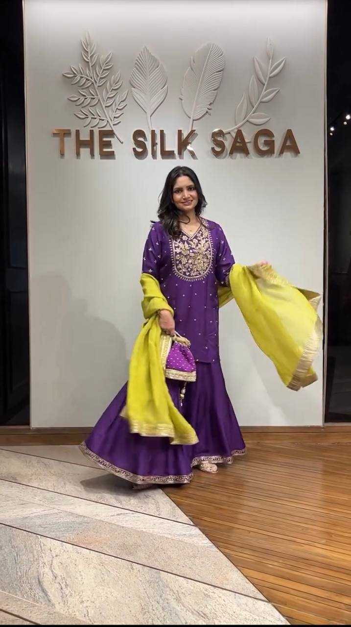 Ynf Chinon Silk KESH499 3109 Suits & Dresses Wholesale Sharara Salwar Suits Party wear suits Wedding Suits Manufacturer