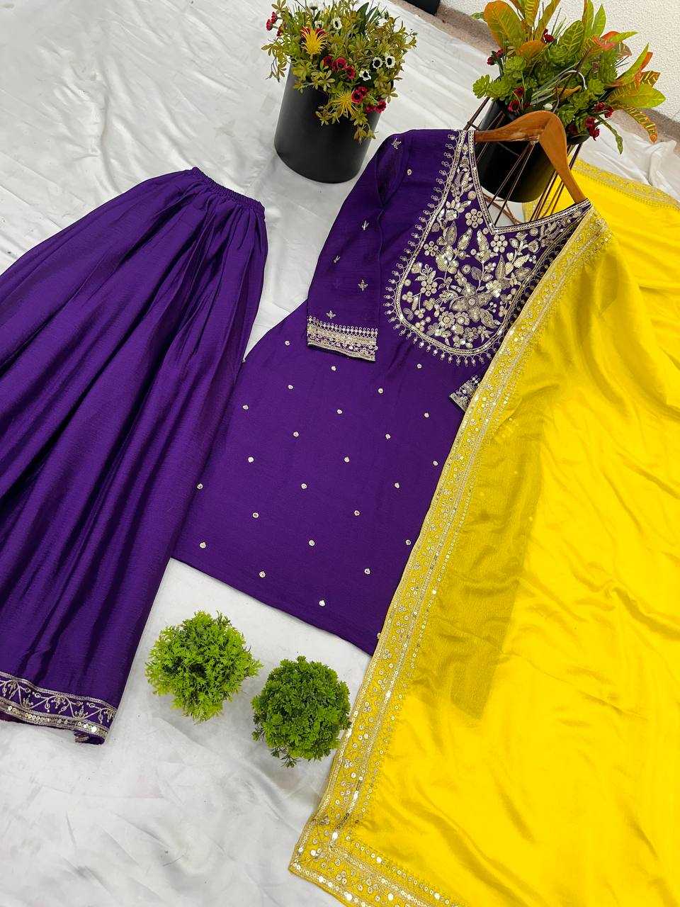Ynf Chinon Silk KESH499 3109 Suits & Dresses Wholesale Sharara Salwar Suits Party wear suits Wedding Suits Manufacturer