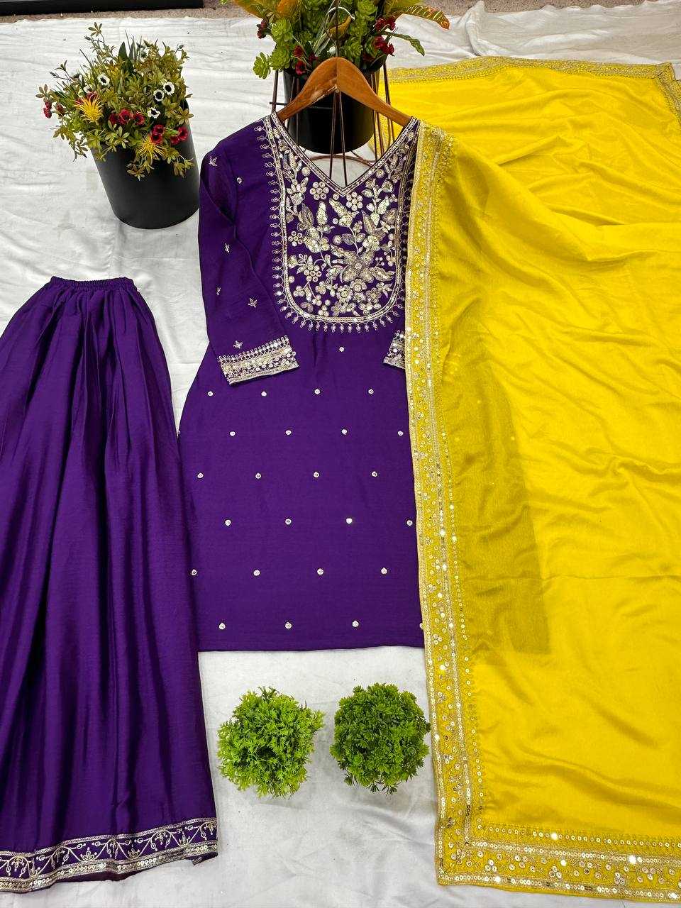 Ynf Chinon Silk KESH499 3109 Suits & Dresses Wholesale Sharara Salwar Suits Party wear suits Wedding Suits Manufacturer