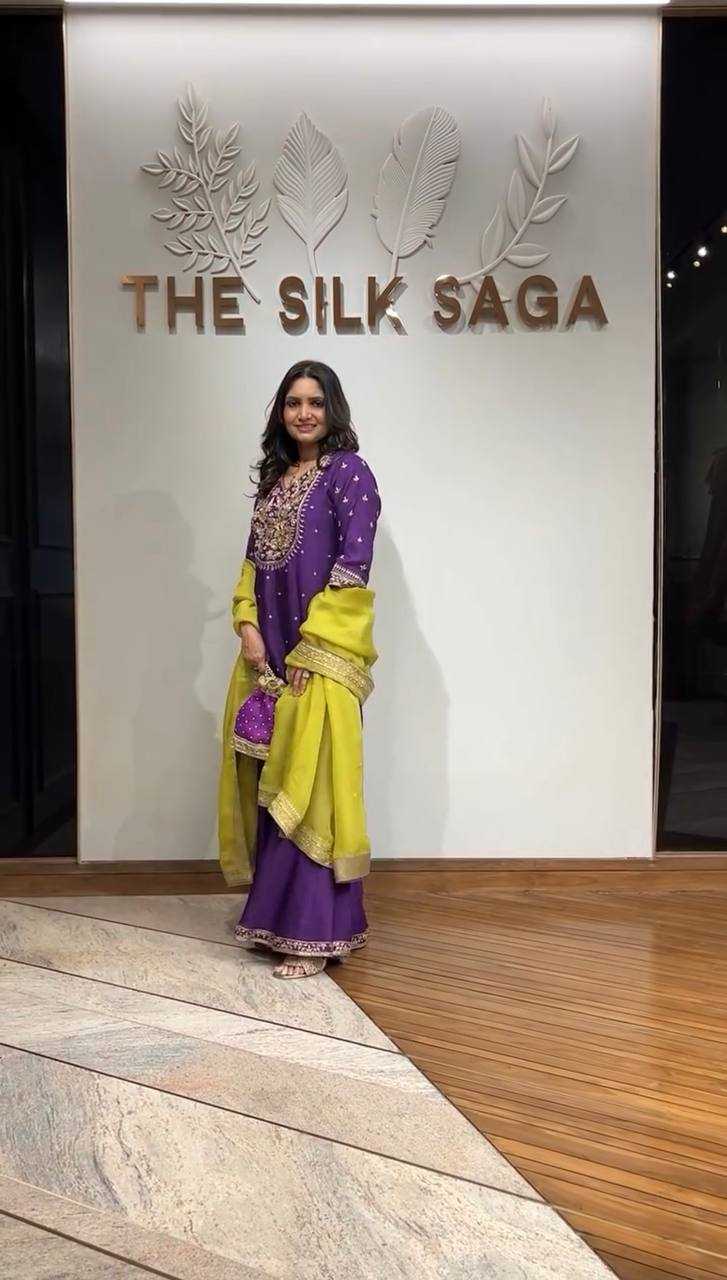 Ynf Chinon Silk KESH499 3109 Suits & Dresses Wholesale Sharara Salwar Suits Party wear suits Wedding Suits Manufacturer