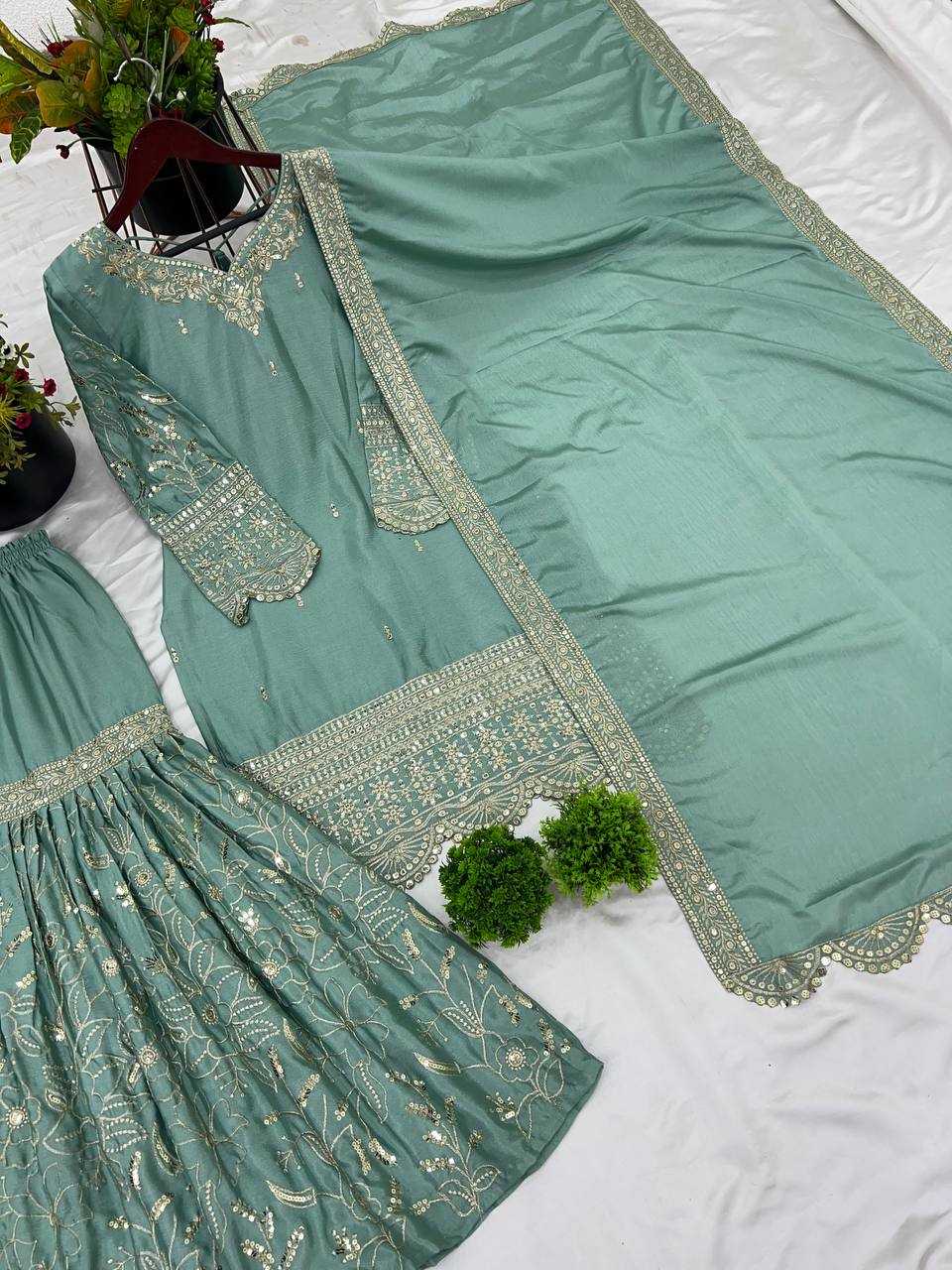 Ynf Chinon Silk KESH499 3113 Suits & Dresses Wholesale Ladies Suits Sharara Salwar Suits Party wear suits Manufacturer