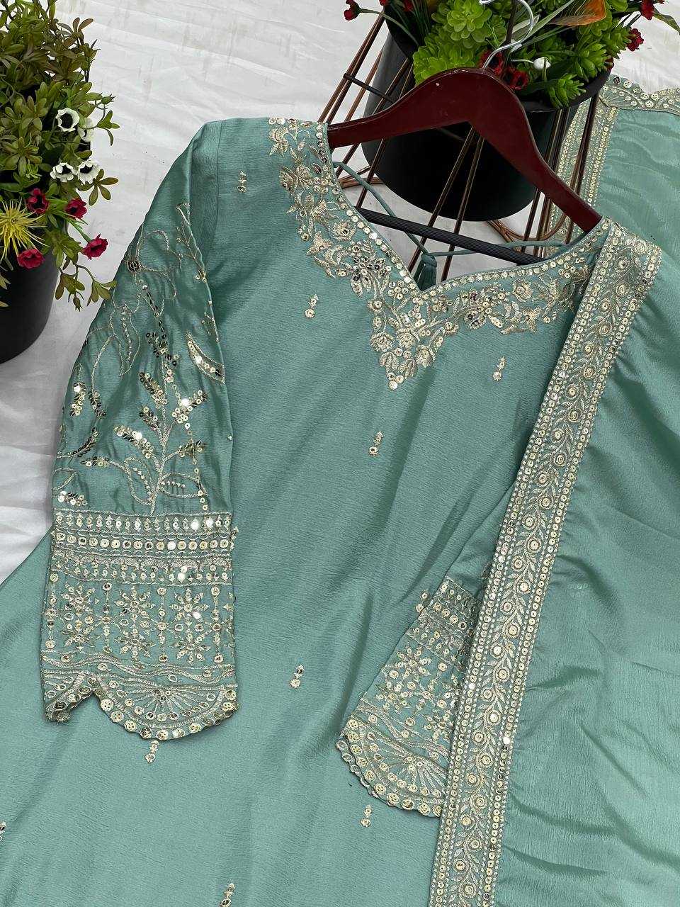 Ynf Chinon Silk KESH499 3113 Suits & Dresses Wholesale Ladies Suits Sharara Salwar Suits Party wear suits Manufacturer