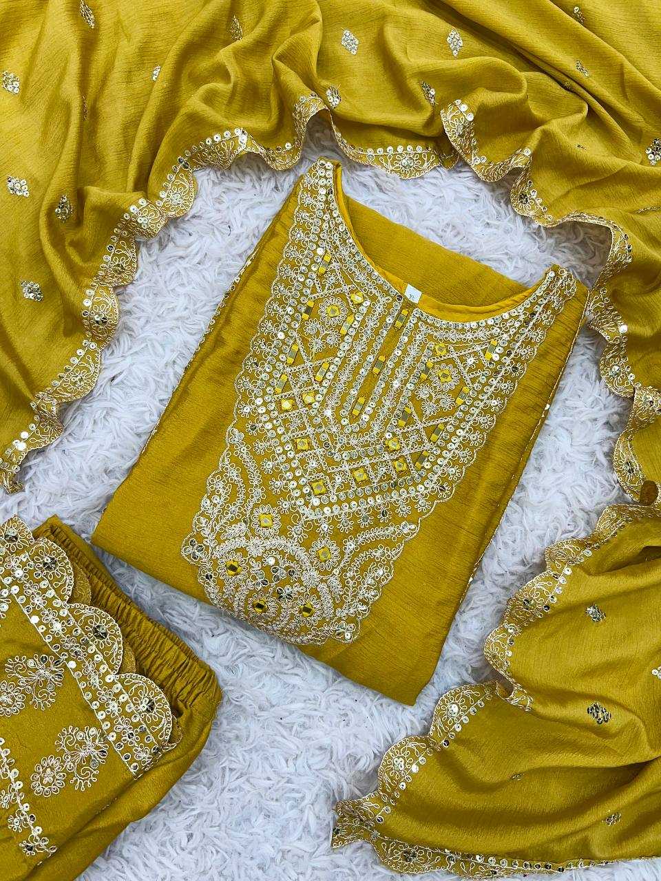 Ynf Chinon Silk KESH499 5001 Suits & Dresses Wholesale Ladies Suits Embroidery Suits Party wear suits Manufacturer