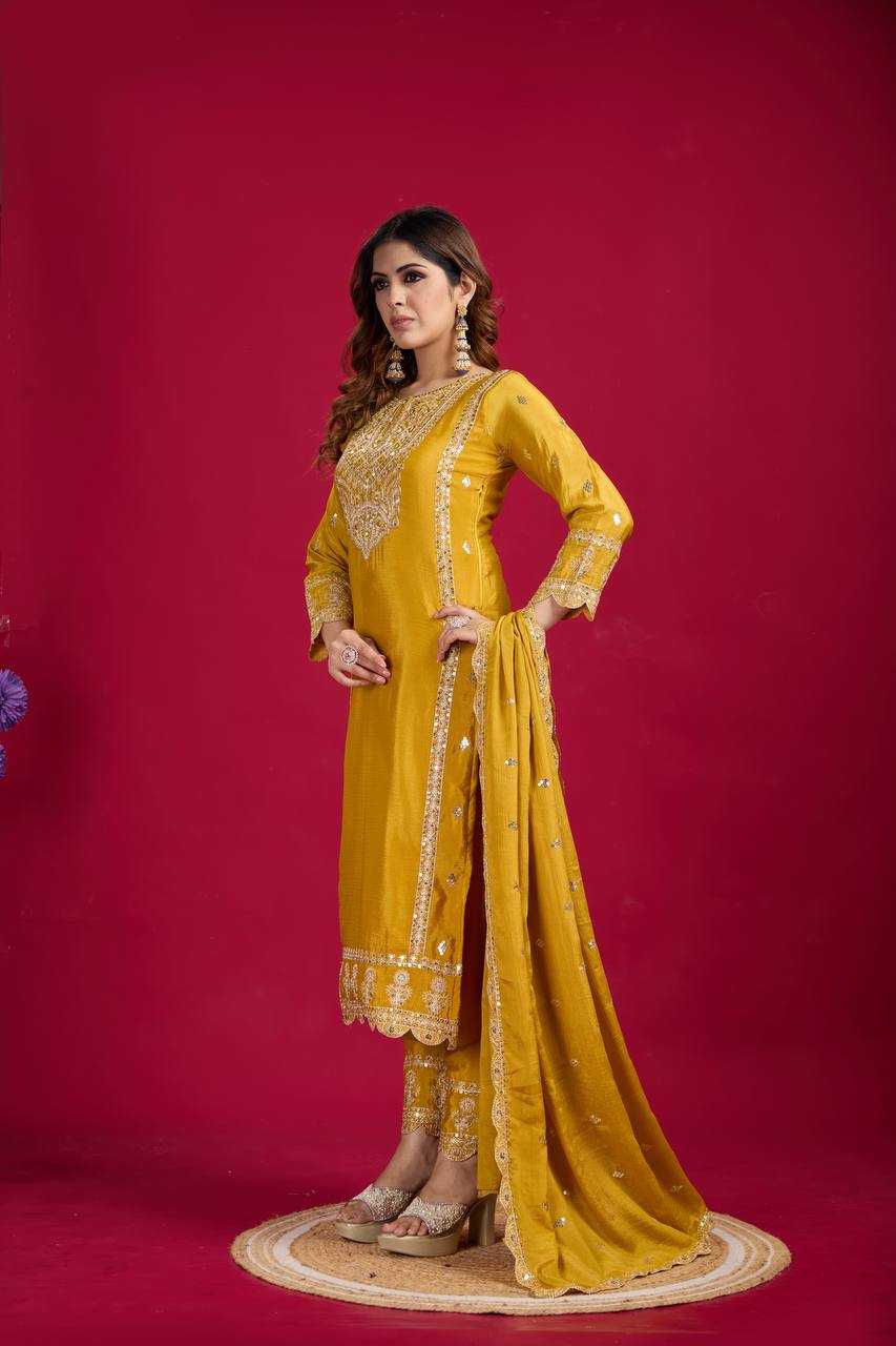Ynf Chinon Silk KESH499 5001 Suits & Dresses Wholesale Ladies Suits Embroidery Suits Party wear suits Manufacturer