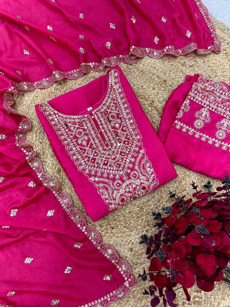 Ynf Chinon Silk KESH499 5001 Suits & Dresses Wholesale Ladies Suits Embroidery Suits Party wear suits Manufacturer