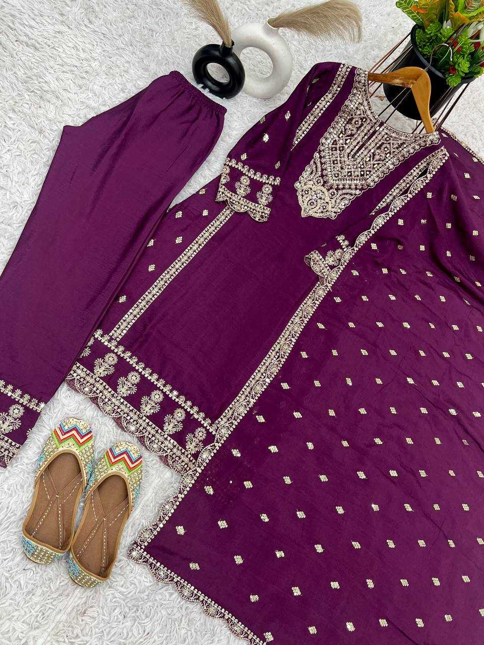 Ynf Chinon Silk KESH499 5001 Suits & Dresses Wholesale Ladies Suits Embroidery Suits Party wear suits Manufacturer