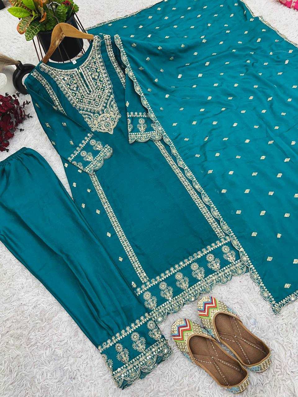 Ynf Chinon Silk KESH499 5001 Suits & Dresses Wholesale Ladies Suits Embroidery Suits Party wear suits Manufacturer
