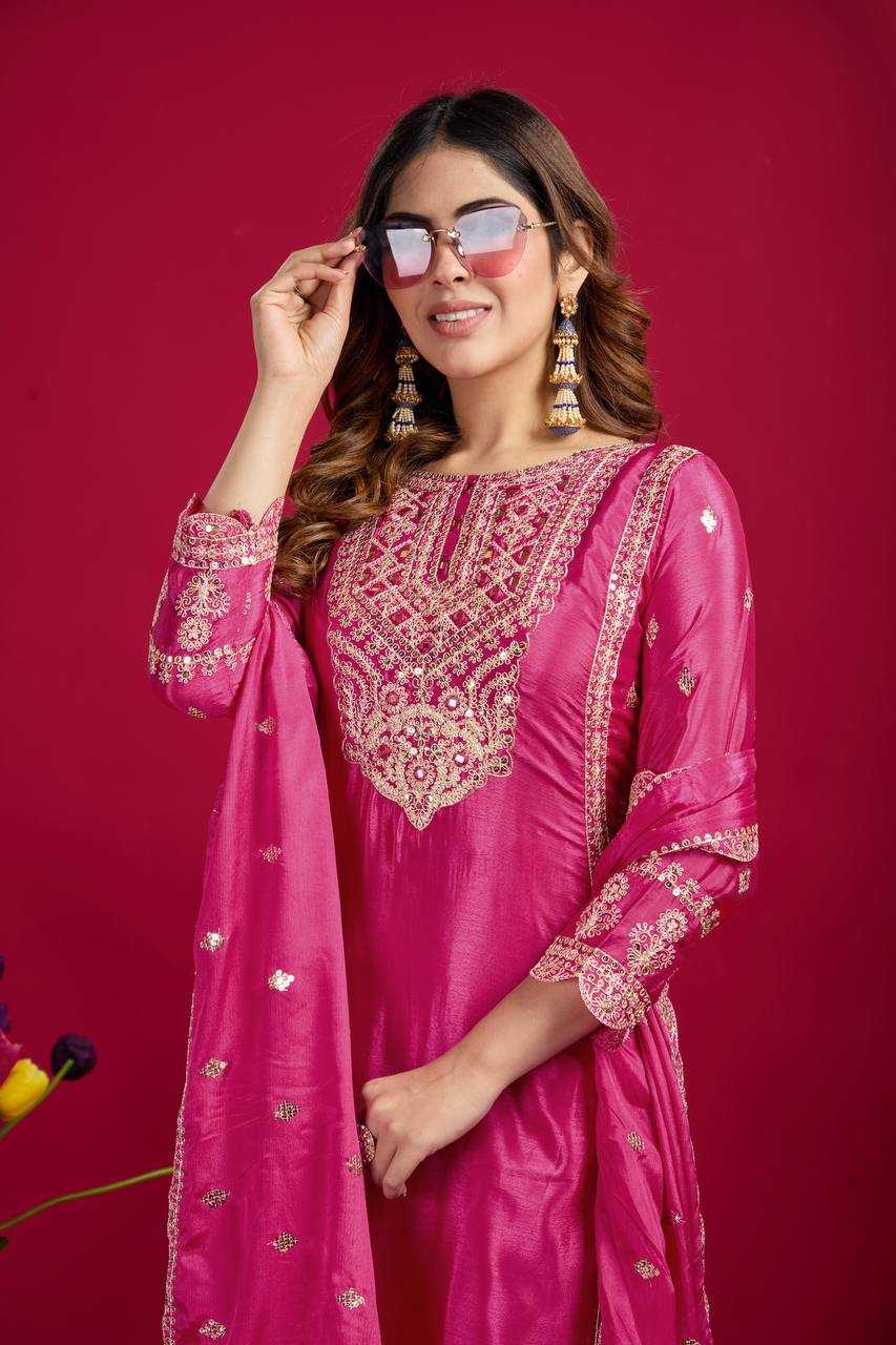 Ynf Chinon Silk KESH499 5001 Suits & Dresses Wholesale Ladies Suits Embroidery Suits Party wear suits Manufacturer