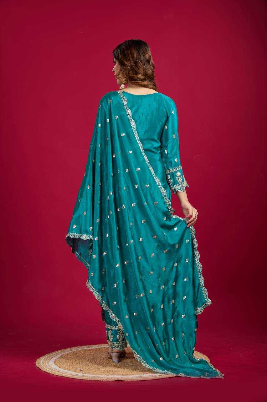 Ynf Chinon Silk KESH499 5001 Suits & Dresses Wholesale Ladies Suits Embroidery Suits Party wear suits Manufacturer