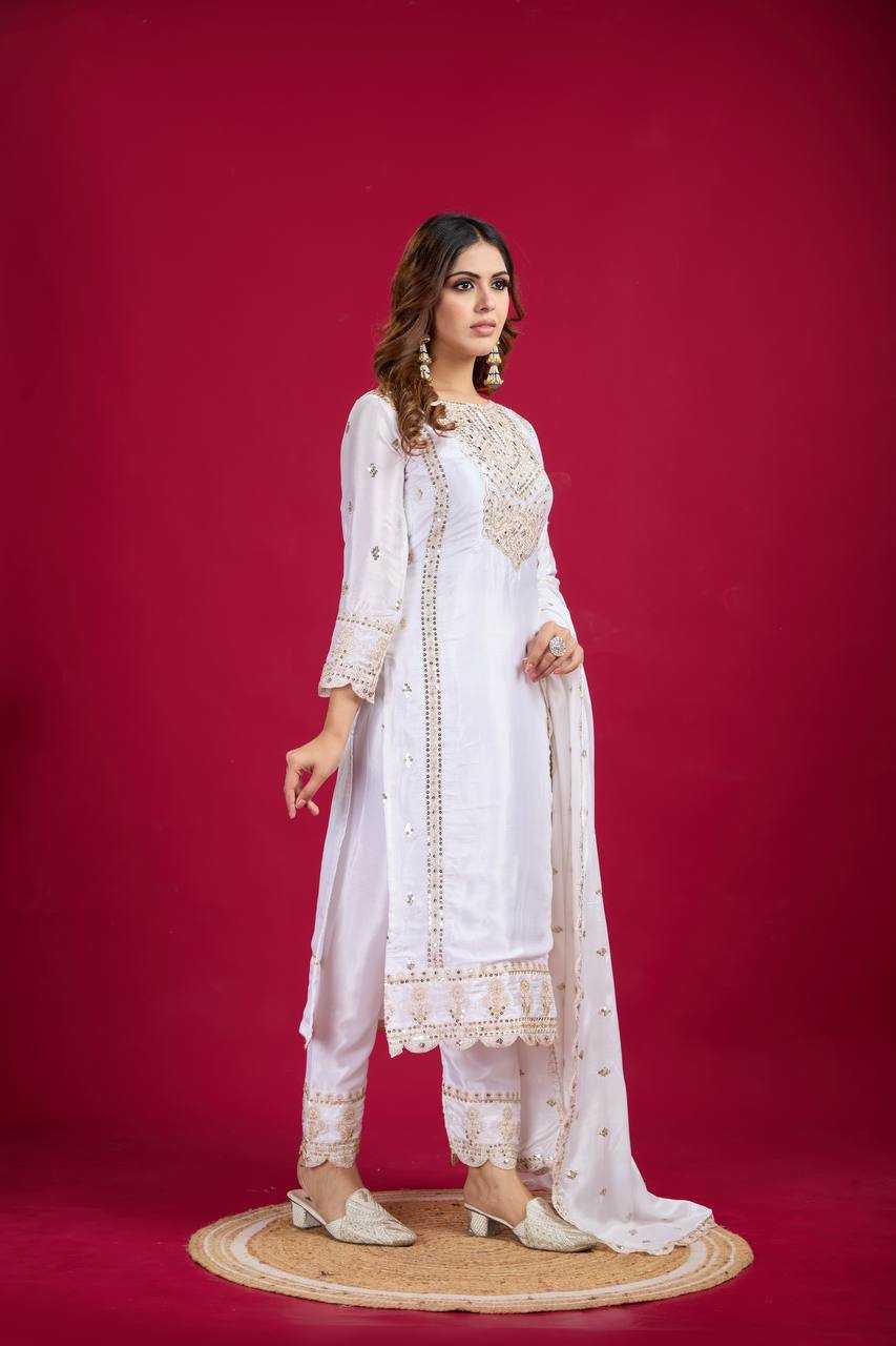 Ynf Chinon Silk KESH499 5001 Suits & Dresses Wholesale Ladies Suits Embroidery Suits Party wear suits Manufacturer