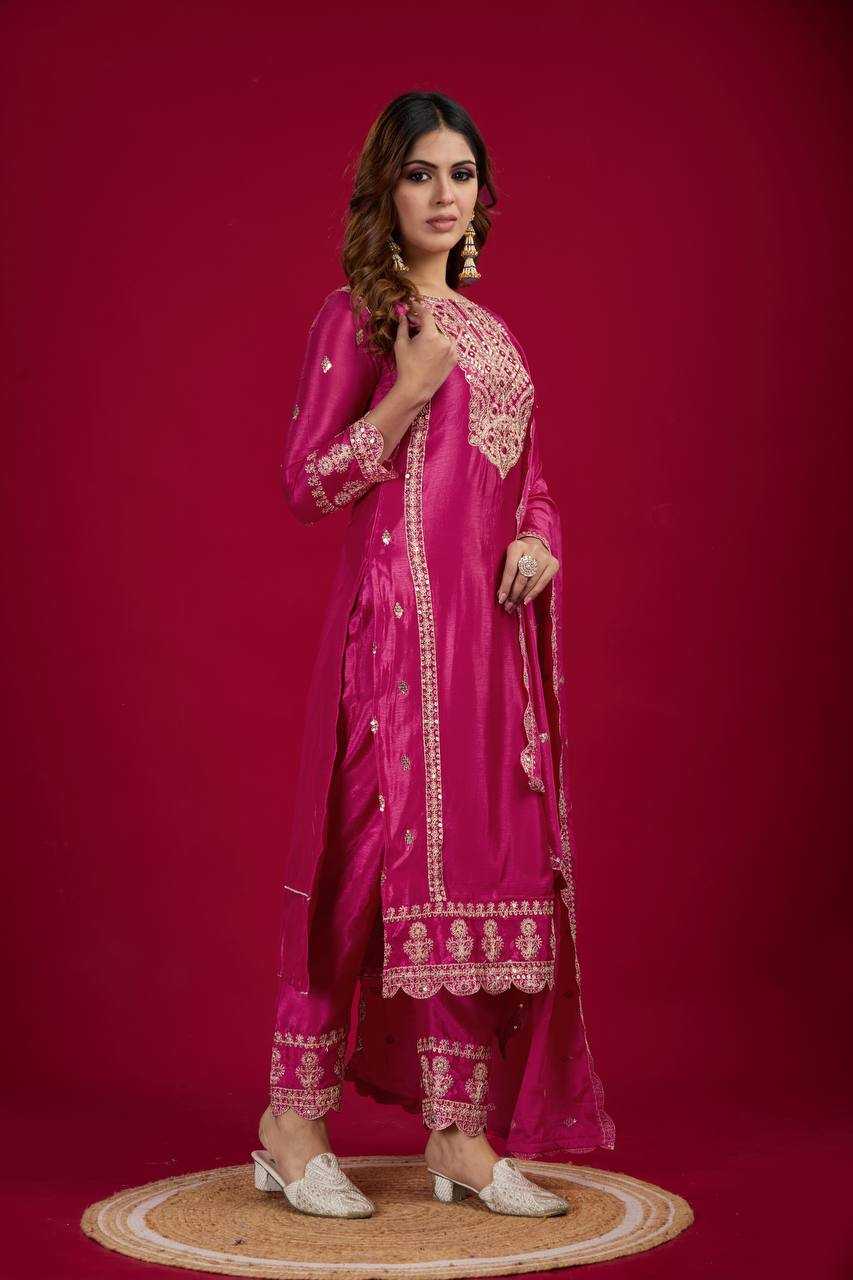 Ynf Chinon Silk KESH499 5001 Suits & Dresses Wholesale Ladies Suits Embroidery Suits Party wear suits Manufacturer