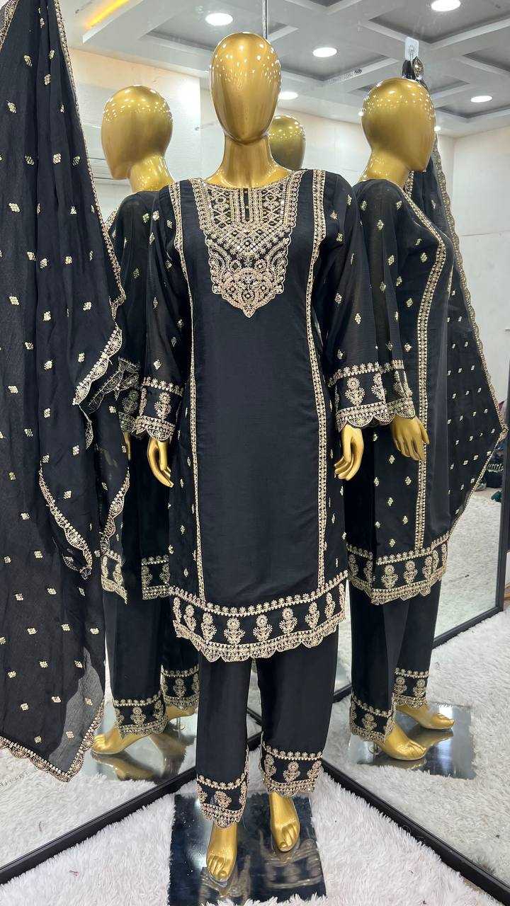 Ynf Chinon Silk KESH499 5001 Suits & Dresses Wholesale Ladies Suits Embroidery Suits Party wear suits Manufacturer