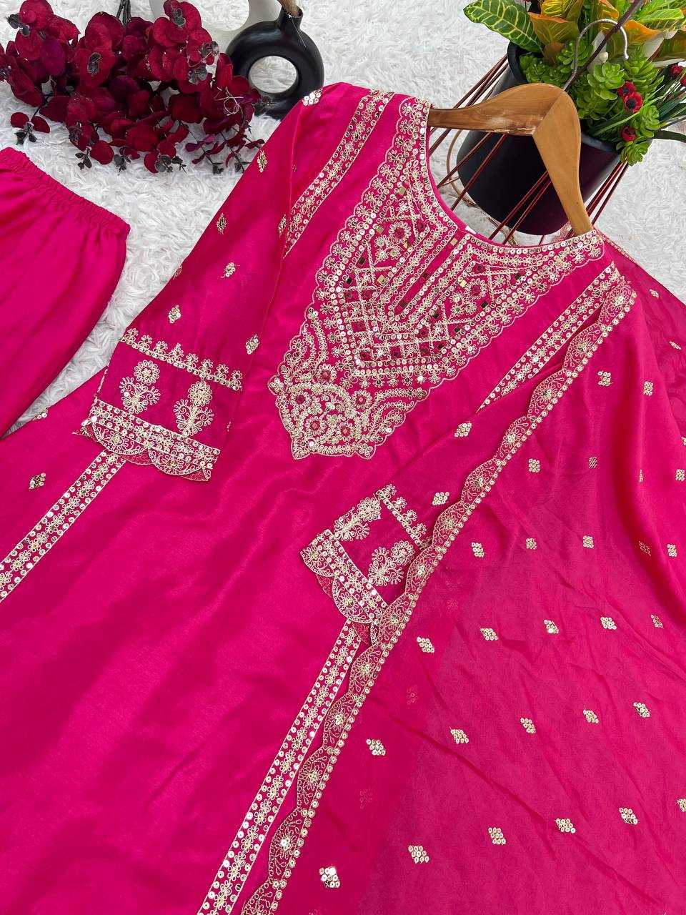 Ynf Chinon Silk KESH499 5001 Suits & Dresses Wholesale Ladies Suits Embroidery Suits Party wear suits Manufacturer