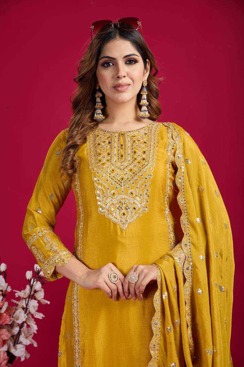 Ynf Chinon Silk KESH499 5001 Suits & Dresses Wholesale Ladies Suits Embroidery Suits Party wear suits Manufacturer