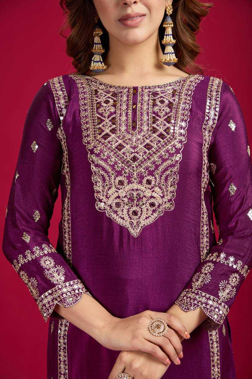 Ynf Chinon Silk KESH499 5001 Suits & Dresses Wholesale Ladies Suits Embroidery Suits Party wear suits Manufacturer