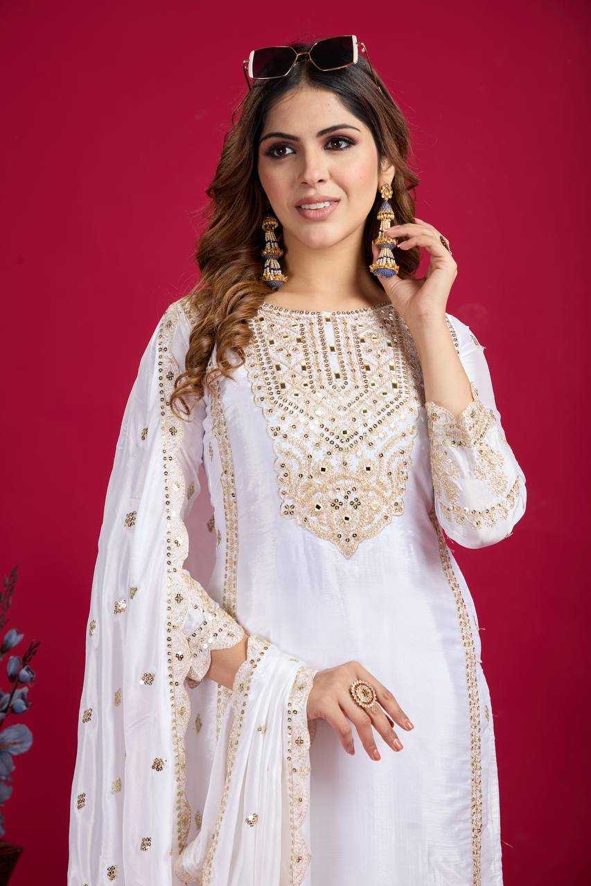 Ynf Chinon Silk KESH499 5001 Suits & Dresses Wholesale Ladies Suits Embroidery Suits Party wear suits Manufacturer