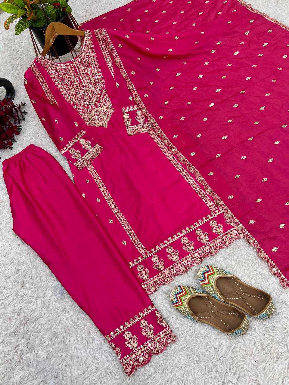 Ynf Chinon Silk KESH499 5001 Suits & Dresses Wholesale Ladies Suits Embroidery Suits Party wear suits Manufacturer